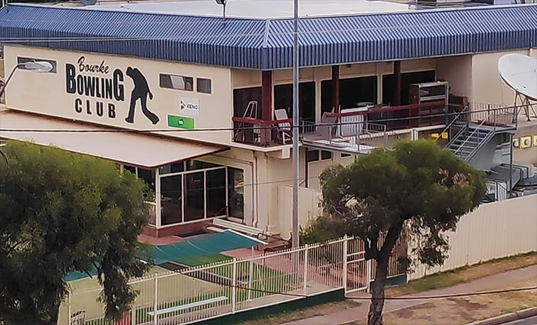 Bourke bowling club building
